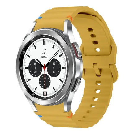 Silicone Stitched Wave Band For Galaxy Watch 42/46/41mm