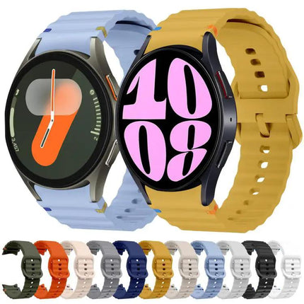 Wave Pattern Silicone Band For Samsung Galaxy Watch 40/44mm