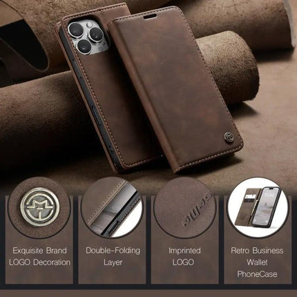 CaseMe Leather Phone Case For Daily Use And Travel, Slim Protective Cover That Fits Your Phone On The Go