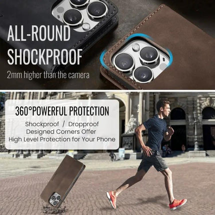 CaseMe Leather Phone Case For Daily Use And Travel, Slim Protective Cover That Fits Your Phone On The Go