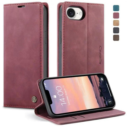 CaseMe Leather Flip Phone Case With Card Storage