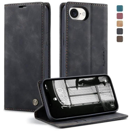 CaseMe Leather Flip Phone Case With Card Storage