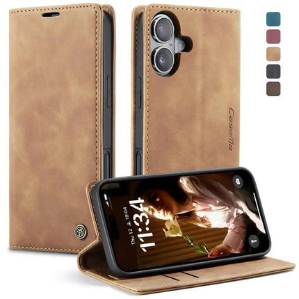 CaseMe Leather Flip Phone Case With Card Storage