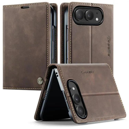 CaseMe Leather Flip Phone Case With Card Storage