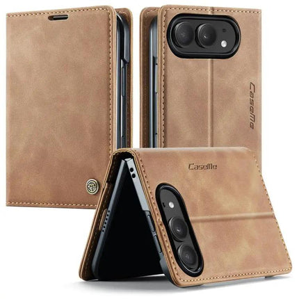 CaseMe Leather Flip Phone Case With Card Storage