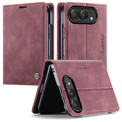CaseMe Leather Flip Phone Case With Card Storage