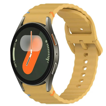 Wavy Silicone Quick Release Watch Band For Samsung 40/47mm