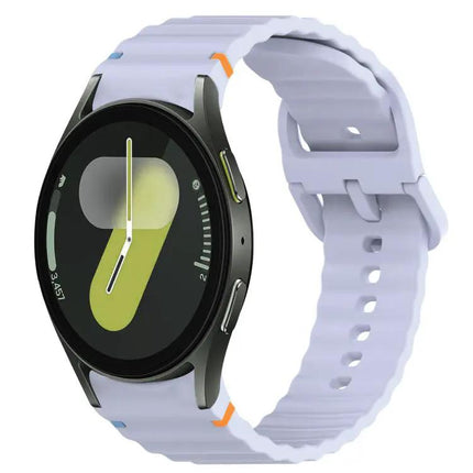 Wavy Silicone Quick Release Watch Band For Samsung 40/47mm