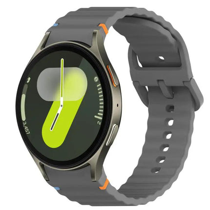 Wavy Silicone Quick Release Watch Band For Samsung 40/47mm