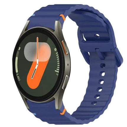 Wavy Silicone Quick Release Watch Band For Samsung 40/47mm
