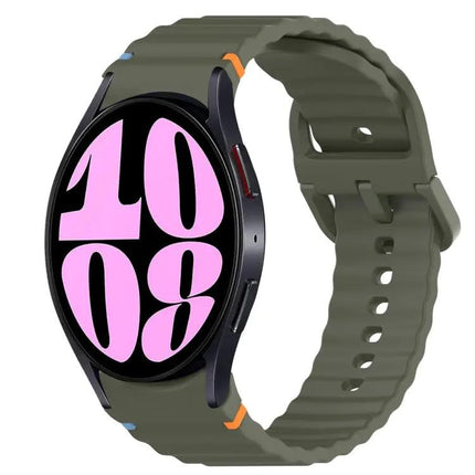Wavy Silicone Quick Release Band For Galaxy Watch 6 40/44mm