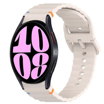 Wavy Silicone Quick Release Band For Galaxy Watch 6 40/44mm