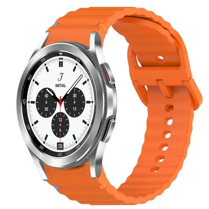 Wavy Silicone Quick Release Watch Band For Galaxy 42/46mm