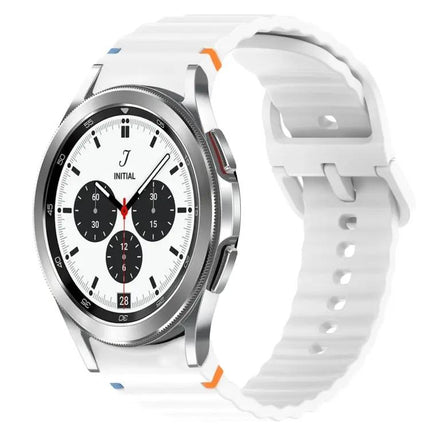 Wavy Silicone Quick Release Watch Band For Galaxy 42/46mm