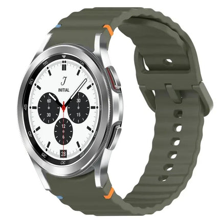 Wavy Silicone Quick Release Watch Band For Galaxy 42/46mm