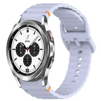 Wavy Silicone Quick Release Watch Band For Galaxy 42/46mm