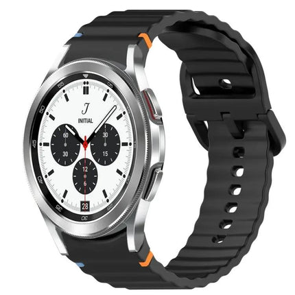 Wavy Silicone Quick Release Watch Band For Galaxy 42/46mm