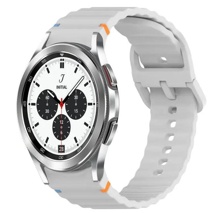 Wavy Silicone Quick Release Watch Band For Galaxy 42/46mm