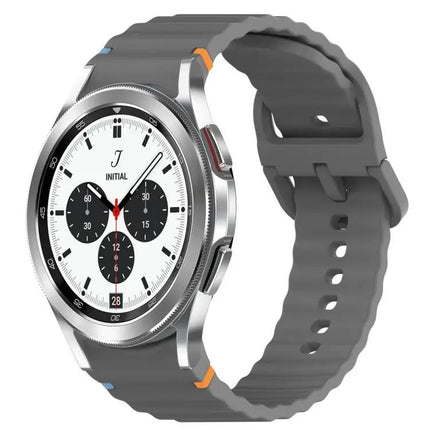 Wavy Silicone Quick Release Watch Band For Galaxy 42/46mm