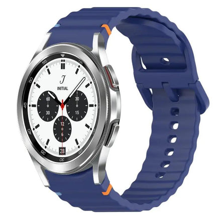 Wavy Silicone Quick Release Watch Band For Galaxy 42/46mm