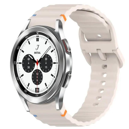 Wavy Silicone Quick Release Watch Band For Galaxy 42/46mm