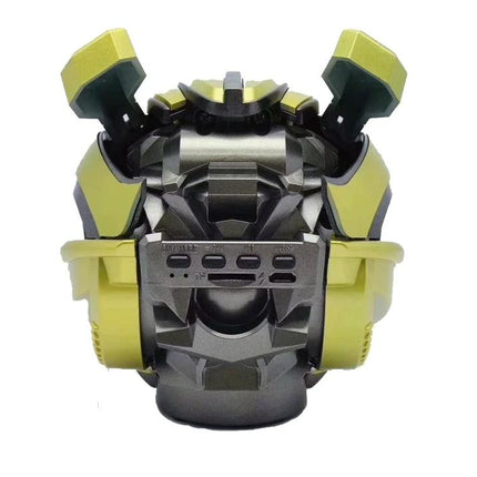 Bumblebee Compact Bluetooth Speaker For Home And Travel showing folded portable speaker with buttons and TF slot