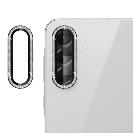 Alt Tag: Kalebol Protective Lens Cover For Samsung Galaxy Camera Lenses Everyday Shield Protection diamond rim camera lens protector on white phone