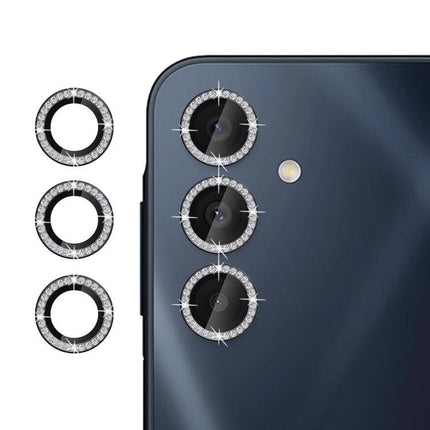 Kalebol Protective Lens Cover For Samsung Galaxy Camera Lenses Everyday Shield Protection shown as sparkling ring covers on triple camera