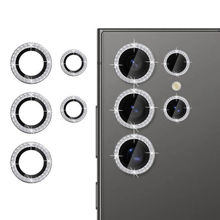 Kalebol Camera Lens Protector for Samsung Galaxy Smartphones - sparkling 9H tempered glass rings protecting and resisting fingerprints on phone camera lenses