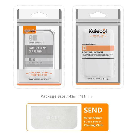 Kalebol Protective Camera Lens Cover Clear for Tecno Camon 40 Pro 9H tempered glass camera lens protector packaging