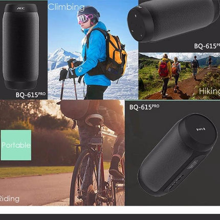 Portable Bluetooth Speaker With LED Ambient Light For Home compact BQ615 PRO for hiking biking parties with LED glow