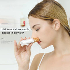 K-SKIN KD505 Compact Electric Epilator for Painless Facial and Body Hair Removal with Skin-Friendly 3D Floating Blades