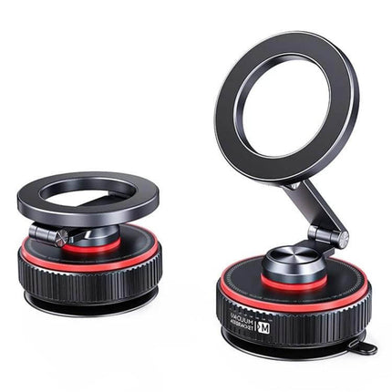 X66 Car Phone Holder With 720 Degree Rotation Magnetic Mount showing aluminum alloy magnetic ring and adjustable 720° rotating base for secure car use