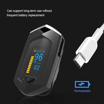 Pulse Oximeter Portable Finger SpO2 Monitor Orange
