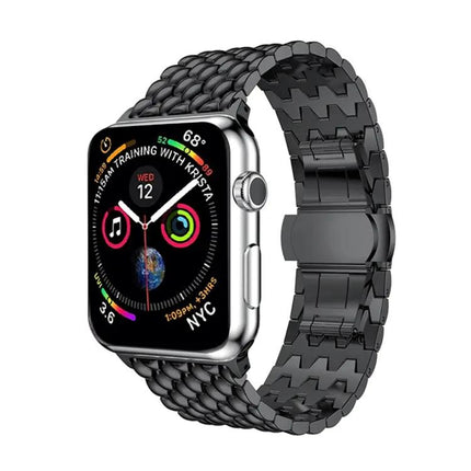Dragon Grain Stainless Steel 38mm Watch Band For Apple Watch