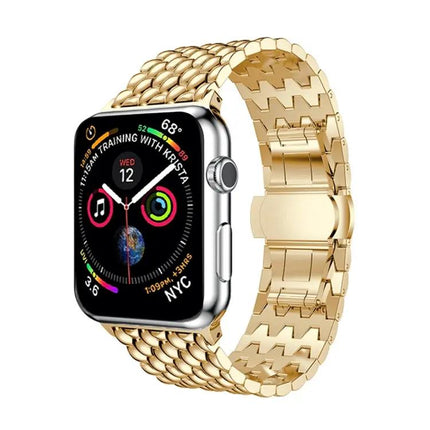 Dragon Grain Stainless Steel 38mm Watch Band For Apple Watch