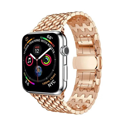 Dragon Grain Stainless Steel 38mm Watch Band For Apple Watch