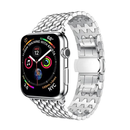 Dragon Grain Stainless Steel 38mm Watch Band For Apple Watch