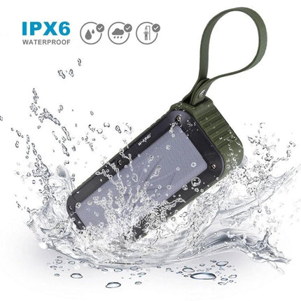 W King Portable Bluetooth Speaker Waterproof For Travel rugged waterproof green speaker splashing with strap IPX6 protection