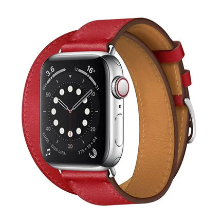 Apple Watch 42mm Leather Double Loop Strap Adjustable
