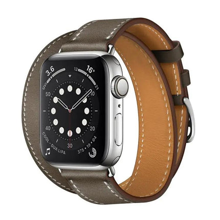 Apple Watch 42mm Leather Double Loop Strap Adjustable