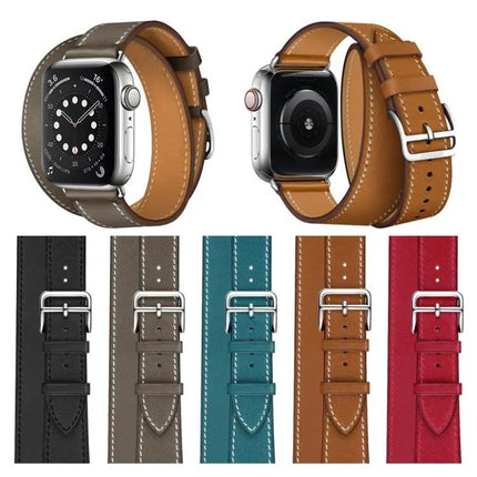 Apple Watch 42mm Leather Double Loop Strap Adjustable