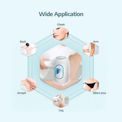 K_SKIN KD506A Freezing Photon Epilator - 5 Level Intensity Hair Removal Device for Cheeks, Armpits, Legs, and Back