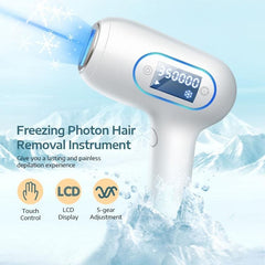 K_SKIN KD506A Freezing Photon Epilator - 5 Level Intensity Hair Removal Device for Cheeks, Armpits, Legs, and Back