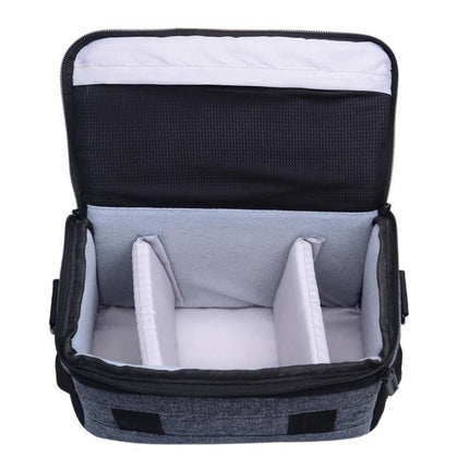 Waterproof Sling Shoulder Bag for Outdoor DSLR Camera Use with padded dividers, front pocket and weather-resistant exterior