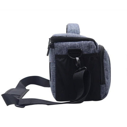 Waterproof Sling Shoulder Bag for Outdoor DSLR Camera Use with front pocket, weatherproof fabric and adjustable strap