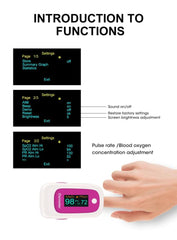 Portable Medical Pulse Oximeter M160 with LED Display and Adjustable Interface