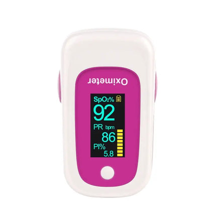 M160 Finger Pulse Oximeter For Everyday Use Rose Red