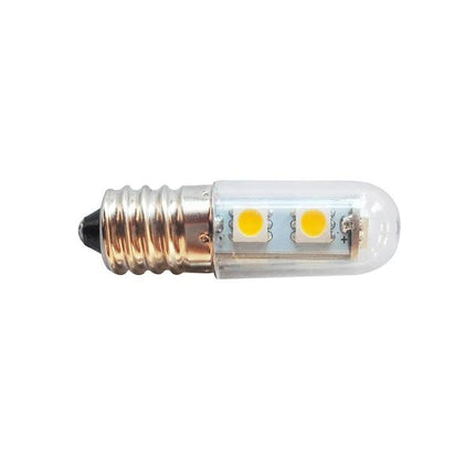 LED Bulb for Everyday Home Refrigerator Lighting - 1W E14 LED fridge replacement bulb, clear capsule with two LED chips
