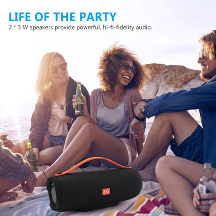 Compact Bluetooth Travel Speaker For Home, Desk, And Workouts portable speaker on beach with friends enjoying music